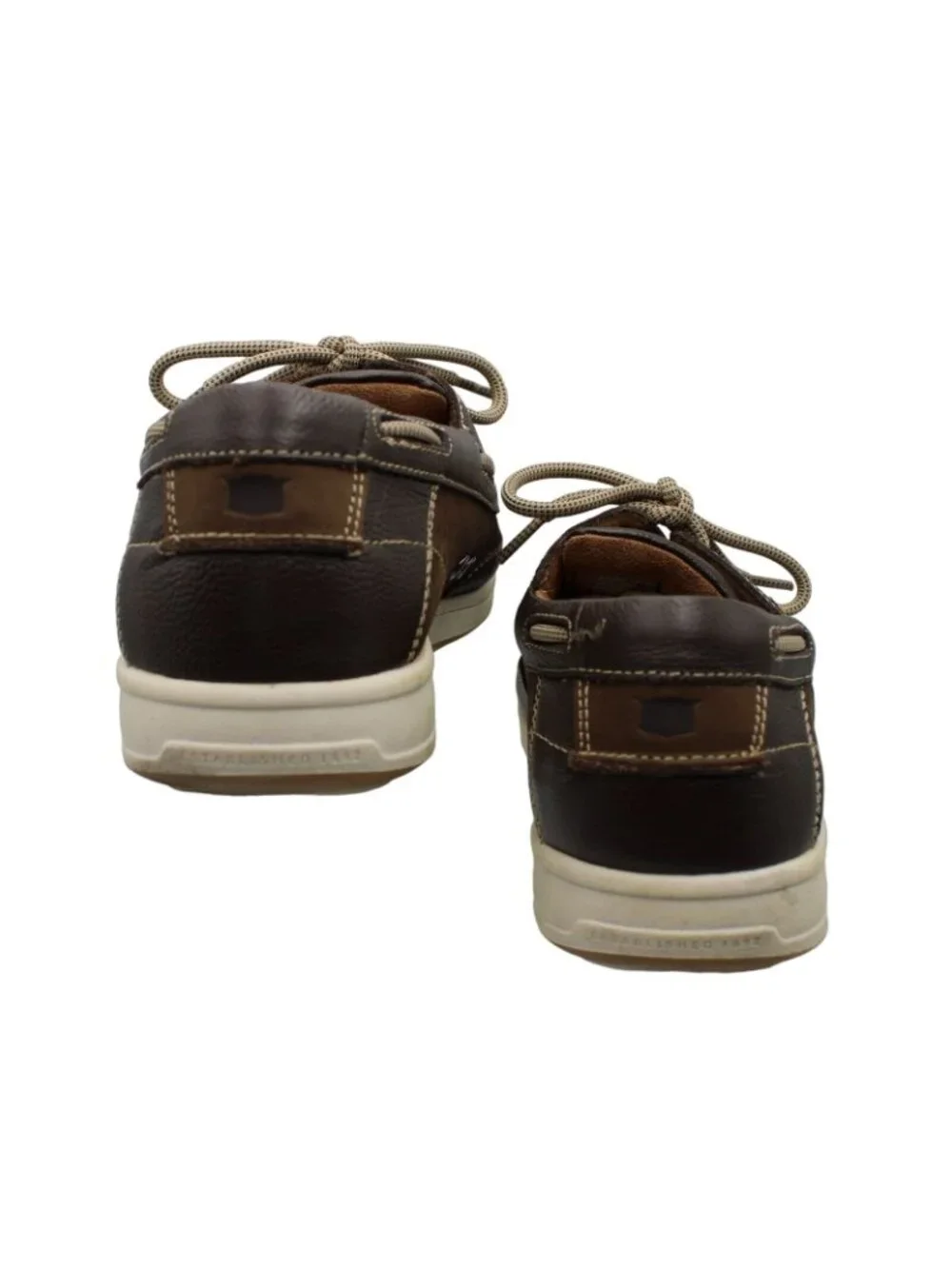 Florsheim Mens Lakeside Oxford Boat Shoes Brown Nubuck Size 9W Minimally Worn